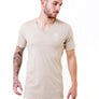 Mens Essential Sand V-Neck T-Shirt